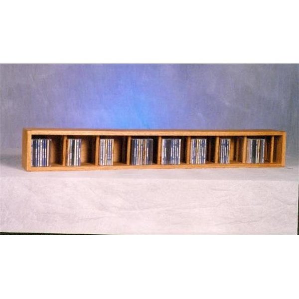 Wood Shed Wood Shed 103D-4 Solid Oak Wall or Shelf Mount CD Cabinet 103D-4